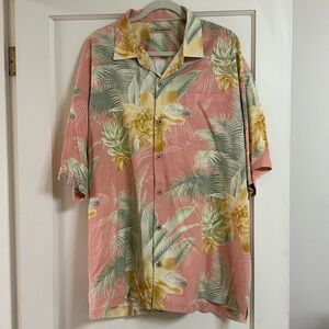 Tommy Bahama Tropical Pink and Yellow Shirt